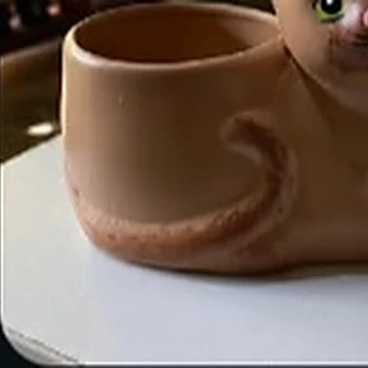 Vaso formado gatinho sentado — Vaso da Floricultura Cantinho da Suculenta