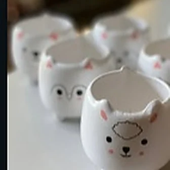 Vasos cerâmicos bichinhos — Vaso da Floricultura Cantinho da Suculenta